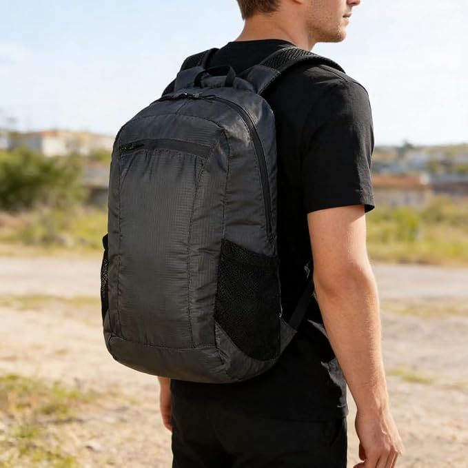18L Mini Foldable Daypack, Waterproof and Lightweight Backpack | Small Outdoor Camping Day Pack, Travel Packable Bag for Men and Women, Easy to Carry