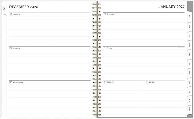 Blue Sky 2027 Weekly and Monthly Planner Calendar, January 2027 - December 2027, 8.5" x 11", Flexible Cover, Laminated Tabs, Durable Twin Wire Binding, Storage Pocket, Sophie