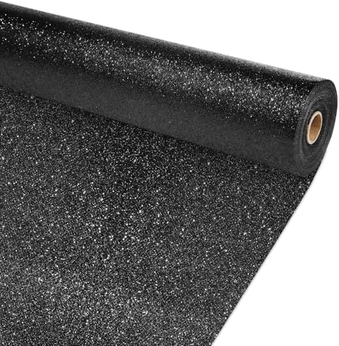 Glitter Black Bulletin Board Roll Non-Woven Fabric Poster 15.7" x 20 Ft