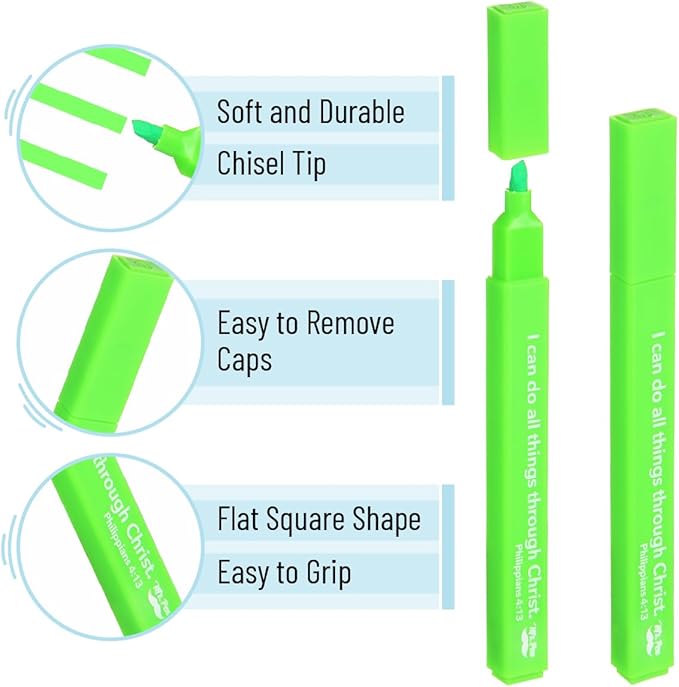 Mr. Pen- Bible Highlighters with Color-Coding System, 8 Pack, Soft Chisel Tip, Aesthetic Highlighters Assorted Colors, Fast Drying Bible Markers No Bleed Through for Journaling and Underlining