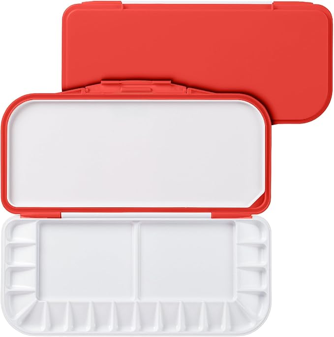 Mr. Pen- Airtight Watercolor Palette with Lid, 18 Wells & 2 Mixing Areas, Lightweight Sealing Paint Palette for Travel, Painting, Watercolor Mixing, Art Class and Studio Use