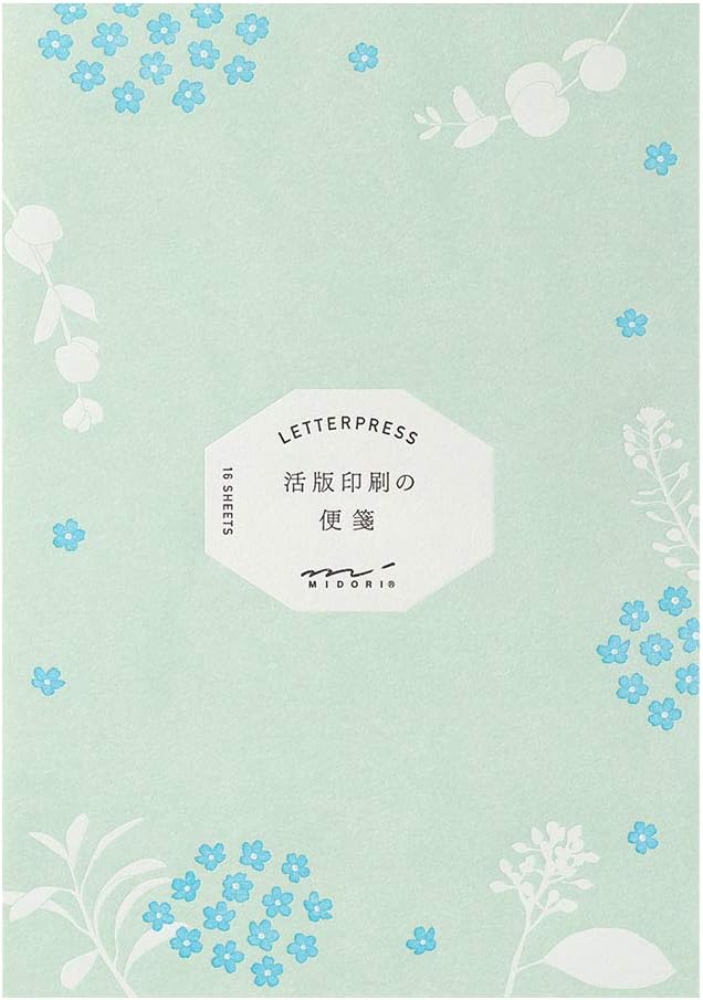 Midori Stationery Typography Scattered Floral Pattern 20559006