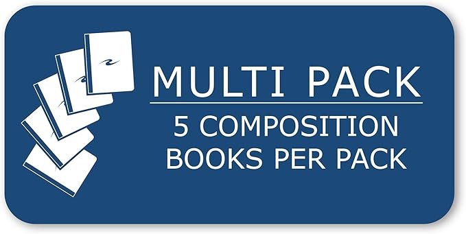 Roaring Spring Grade 1 Composition Book, 9 3/4 in X 7 3/4 in, 50 sheets, 5PK