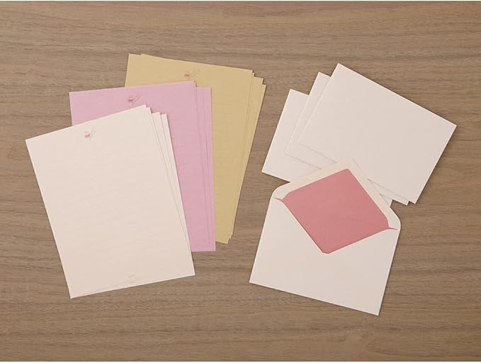 DESIGNPHIL 86915006 Midori Letter Set, Gift Color, Pink
