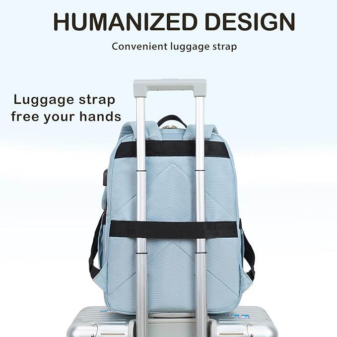 VANKEAN 15.6 Inch Laptop Backpack for Women Large Capacity Waterproof | Waterproof Backpacks Stylish Travel Bags Casual Daypacks for College, Business
