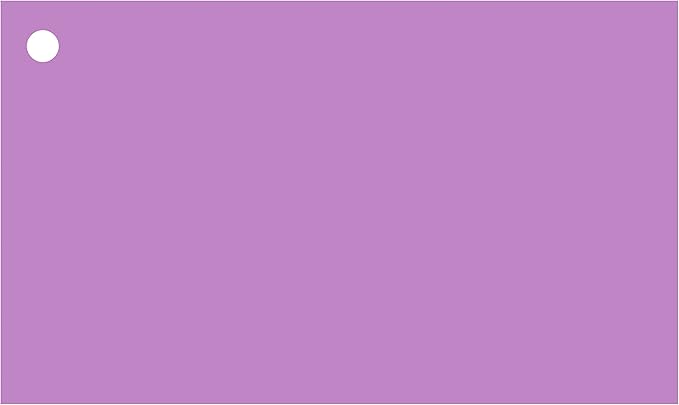Colonial Cards: 150 Color Cardstock 3" x 5" Index Cards, Unruled with Corner 1-Hole Punched and 4 Binder Rings, Medium Purple