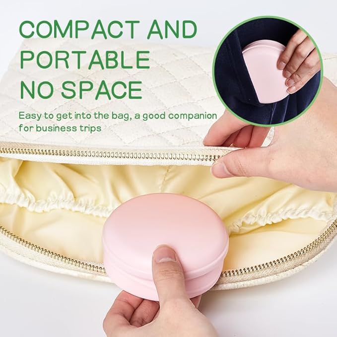 Qiao&Kai Collapsible Silicone Cup 6oz(180ml) with Gift Box – Portable, Leak-Proof Travel Tumbler for Hiking, Camping, Gym & Daily Use – BPA-Free, Eco-Friendly (Pink)