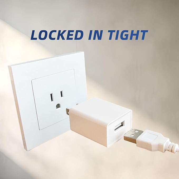 UL Listed USB Wall Charger Block (5W, White, 2pcs), 5V 1A Power Adapter for Outlet, Plug for Cell Phones, Tablets, Earphones, Power Banks, Smart Wearables, Toys and More Electronic Gadgets