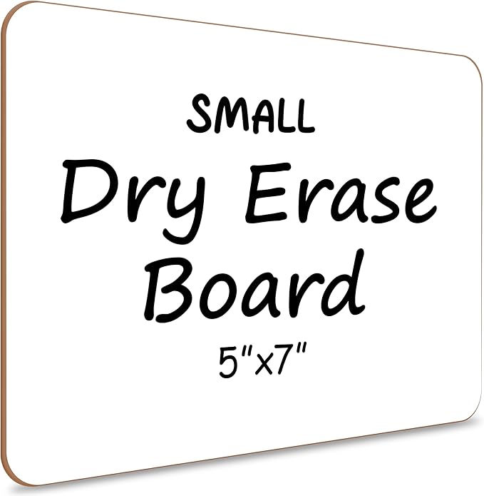 Scribbledo Small White Board Dry Erase Mini Whiteboard 5x7 Inch Small Dry Erase Board Board Dry Erase Lapboards Handheld Personal White Boards for Students Small Whiteboard Office Kitchen