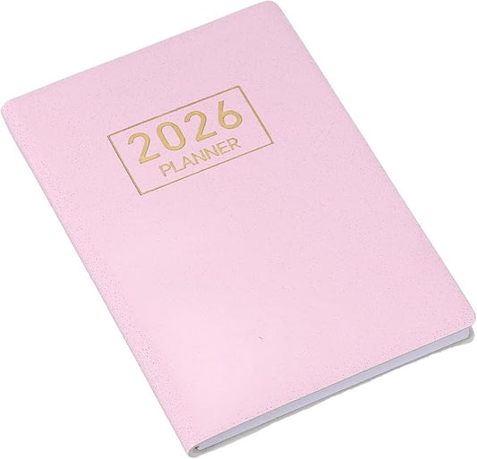 PATIKIL 2026 Daily Planner Notebook, 4.2 x 3.1" 64 Sheets Undated to Do List Daily Weekly Monthly Goals Pocket Notebook for Office Home Study Work Weeding Time Management, Star Pink