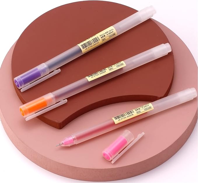 XIZE SH Premium Colorful Pens for Journaling and Note Taking - 12 Color Gel Pens With 0.38mm Fine Point Needle Tip - Minimalist Japanese Style