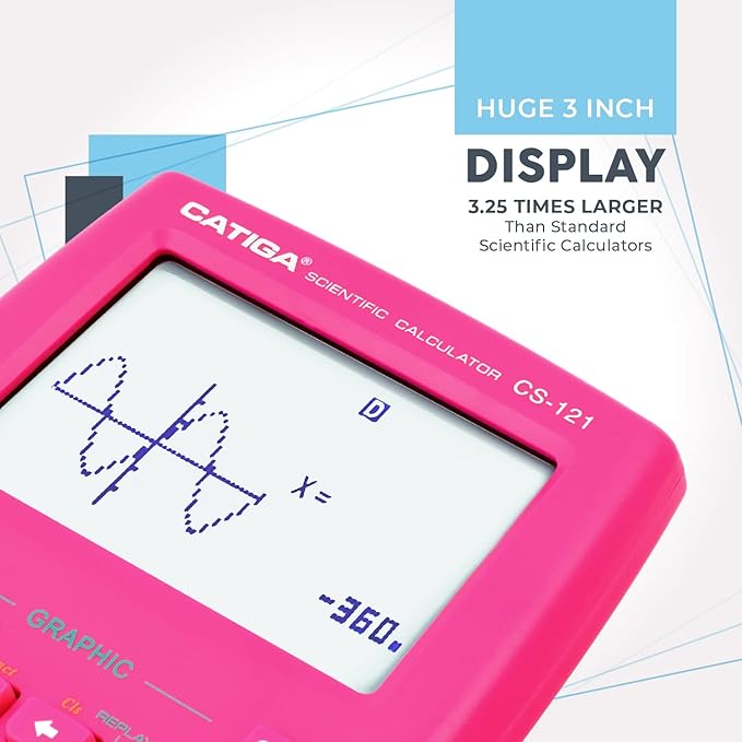 CATIGA Scientific Calculators with Graphic Functions, Graphing Calculators with Multiple Modes, Scientific Calculators for Students, High School or College Courses, Calculadora Cientifica, CS-121
