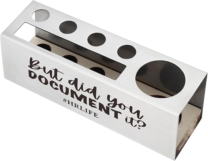 Funny Office for Women, Sarcastic HR Life, Retirement Leaving Congratulations Appreciation Gift for HR Professionals Recruiters, Stationary Supplies Office Pencil Holder Desk for Desk SD286