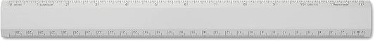 Alumicolor - 1112-1 Aluminum Desk Ruler, 12IN, Silver