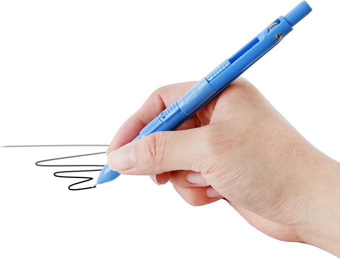 LABANCA 8 Pcs Compass Set with Protractor Rulers Pencil for Math Geometry (Compass Pen-Blue)