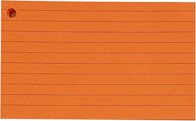Lined Indexes Cards Flashcards Presentation Studying Note Blanks Revisions for Home and School Lined Indexes with Binding Rings