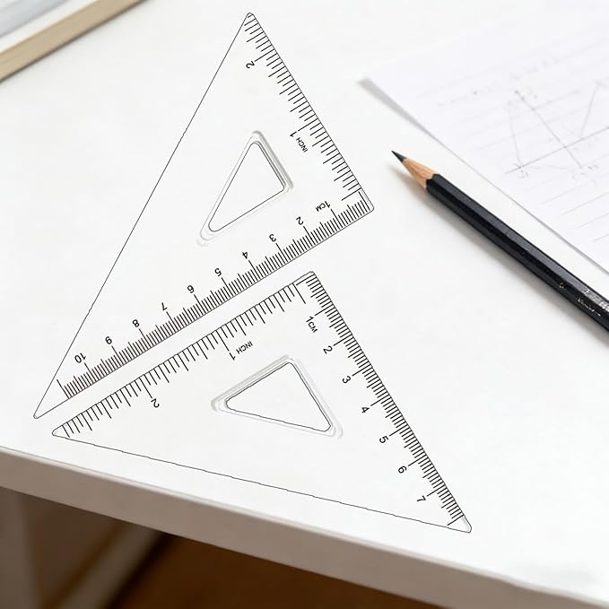 Compass and Protractor Set, Geometry Set Drafting Tools with Protactors Rulers Compasses Math Set Back to School Supplies for Students Teacher