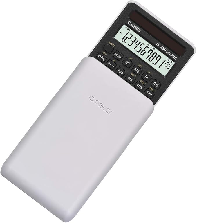 Casio fx-260 Solar II Scientific Calculator | 10-Digit Display | Fraction & Trig Functions | Ideal for Middle School, High School Math, Algebra, Trigonometry | Solar Powered (Pack of 2)