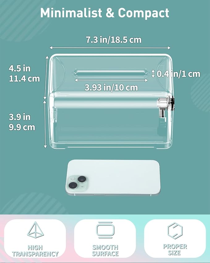 Uniclife 2 Pack Acrylic Donation Boxes for Fundraising, Clear Suggestion Box with Slot and Lock, Desktop Ballot Box Tip Jar, Plastic Storage Container for Voting Comment Collection, 7.3" x 4.5" x 3.9"
