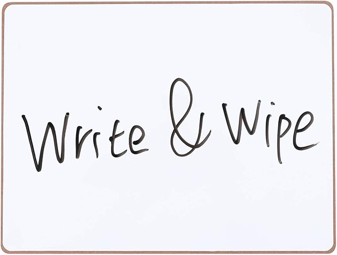 Magnetic Dry Erase White Boards - Lapboards for Students (5 Pack, 12 X 9 Inches)