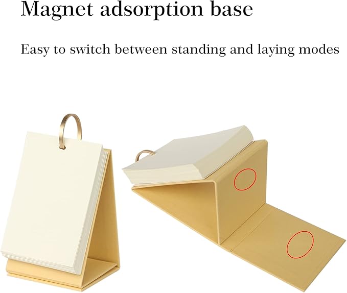 5.7"x3.8" Blank Flash Cards Notepad with Binder Ring 180Pcs Standing Flip Paper Study Index Cards DIY Greeting Cards Bookmark Mini Memo Scratch Pads Note Card for Taking Notes Working Learning