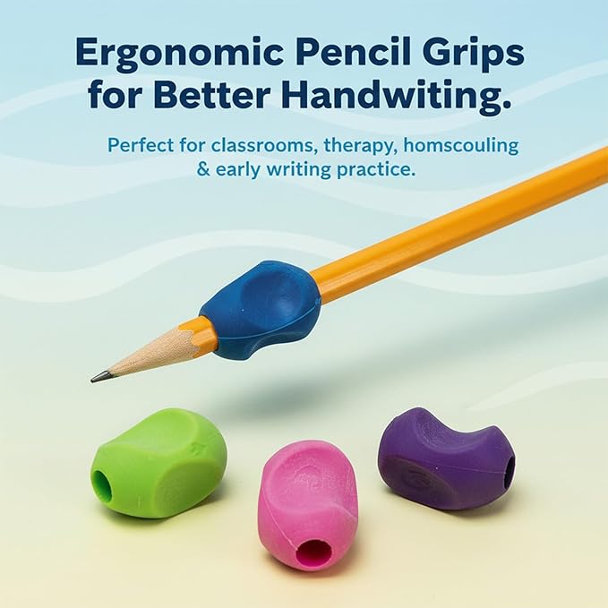 Fun Express Training Pencil Grips - 48 Pieces - Educational And Learning Activities For Kids