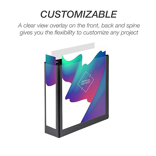 Samsill Economy 3 Inch 3 Ring Binder Bulk Pallet, Round Ring Binder, Customizable Clear View Cover, Black, Pallet of 288 Binders in 24 Cartons