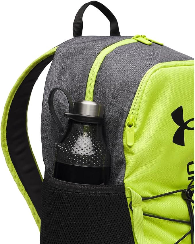 Under Armour Unisex Hustle Sport 6.0 Backpack, (394) Green Citrine/Black/Black, One Size Fits Most