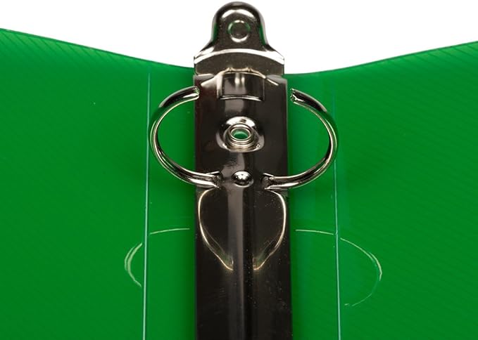 JAM PAPER Plastic 1 inch Binders - Assorted 3 Ring Binders (Red, Blue, Green & Orange) - 4/Pack