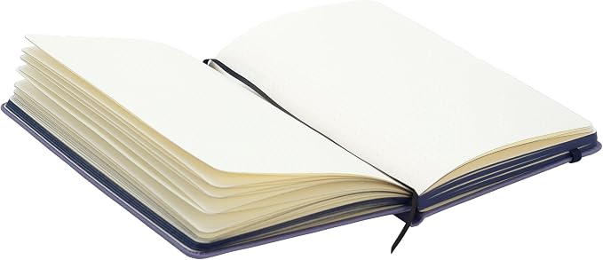 EVERLINEA 5.6” x 8.3” Embossed Lavender A5 Hardcover Notebook, 240 Dotted Pages, Dusty Purple