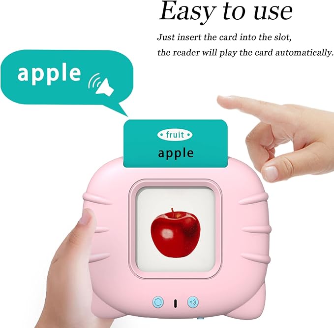Startcan Toddler Learning Toys for 2 3 4 5 Year Old Girls, Autism Sensory Toys for Autistic Children, Speech Therapy Toys, 112 Cards - 224 Sight Words Talking Flash Cards