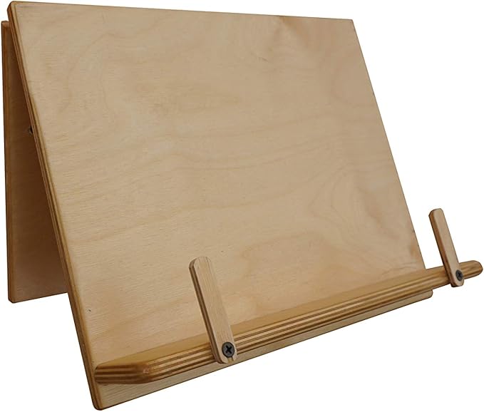 Wooden Wall Mount Book Holder (Made in The USA)