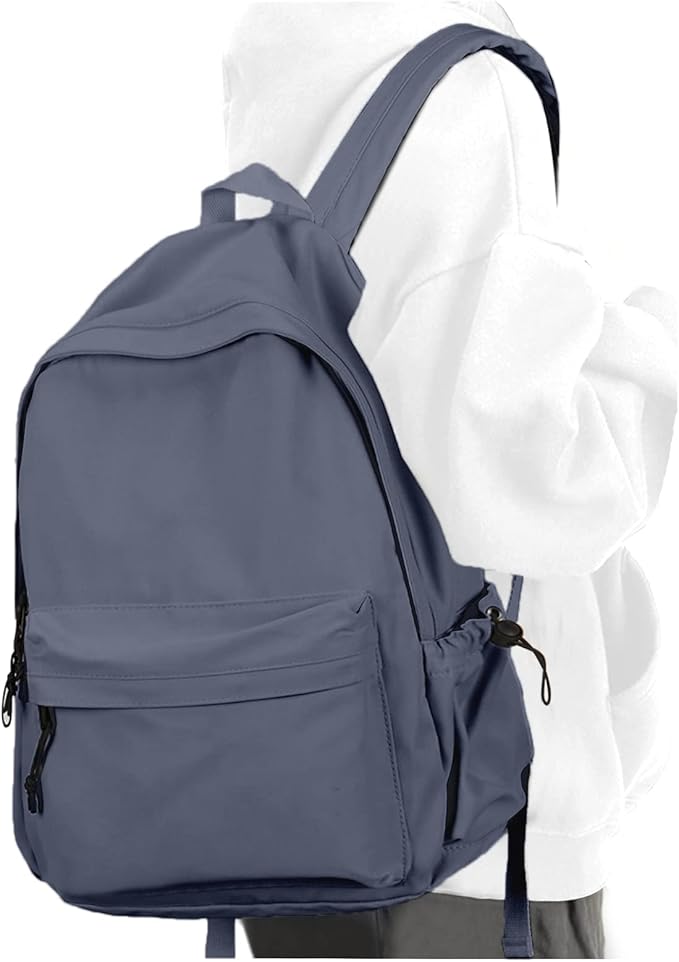 School Backpack for Girls Water Resistant High School Book Bag Simple Backpack for Teens Boys Girls, Lightweight Simple Middle School Back Pack Daypack