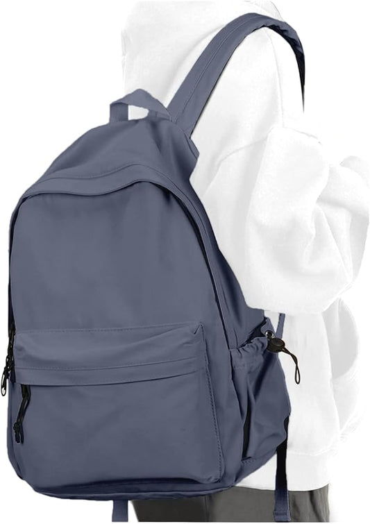 School Backpack for Girls Water Resistant High School Book Bag Simple Backpack for Teens Boys Girls, Lightweight Simple Middle School Back Pack Daypack
