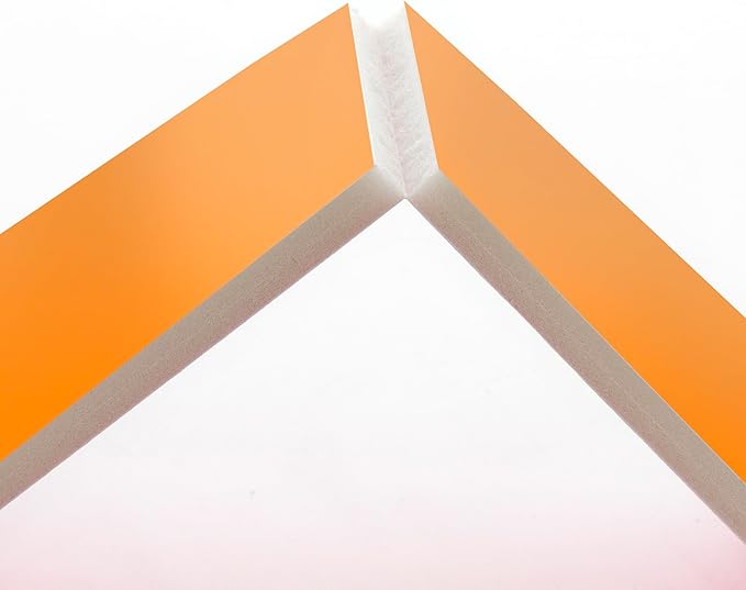 BAZIC Products Foam Board 20" X 30" Neon Orange, Colored Foam Boards 3/16 Inch Thickness, Presentation Signboards School Craft Project Framing Display, 25-Pack