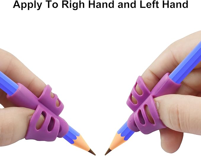 6 Pcs Pencil Grips Kids Handwriting, Multicolor Grip Posture Correction Writing Aid Tool Grippers, Perfect Pencil Holders for Home Schooling/Preschoolers