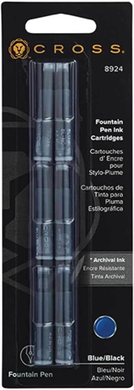 Cross Refill 6-pack Blue/Black Ink