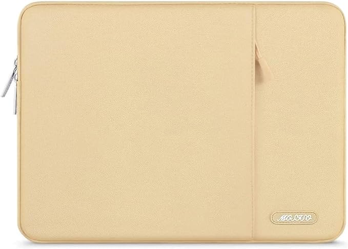 MOSISO Laptop Case 13 inch, Laptop Sleeve Compatible with MacBook Neo/Air/Pro 13 inch with A18/M5/M4/M3/M2/M1 Chip 2026-2016, Polyester Vertical Computer Sleeve Bag with Pocket, Camel