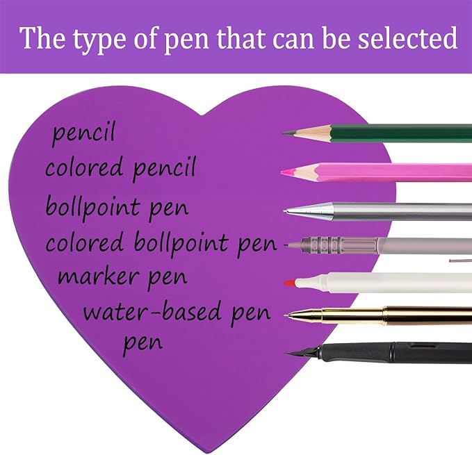ONLYKXY 3 Pack Heart Shaped Transparent Sticky Notes 2.8X2.8in Waterproof Self-Stick Book Tabs 150 Sheets PET Markers Sticky Notes Pad (Purple)