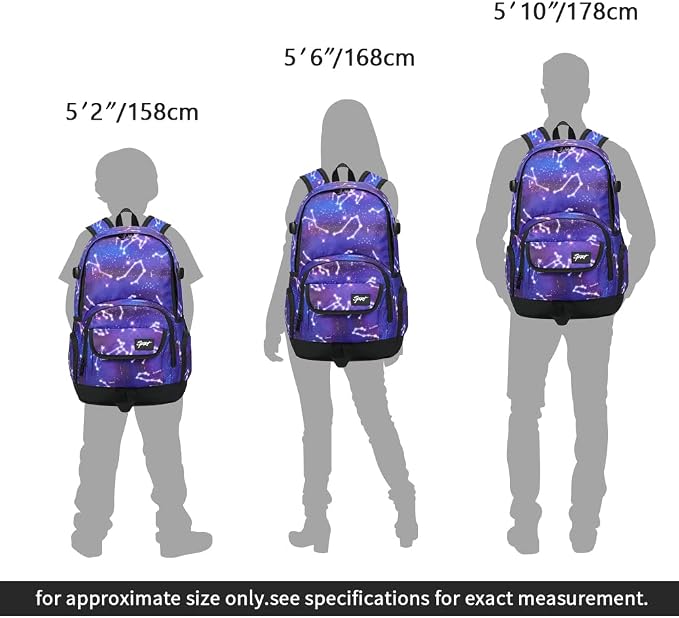 rickyh style School Backpack Travel Bag for Men & Women Lightweight College Back Pack with Laptop Compartmen