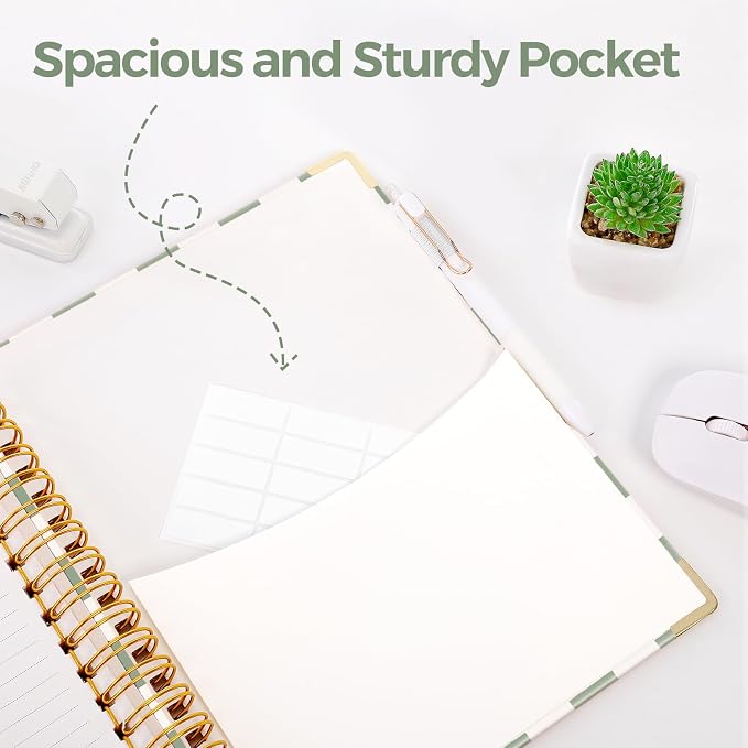 SKYDUE Sprial Notebook With Dividers Tabs, 5 Subject Notebook College Ruled