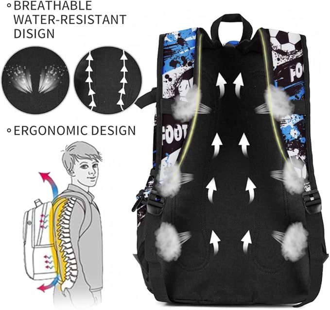 rickyh style School Backpack Travel Bag for Men & Women Lightweight College Back Pack with Laptop Compartmen