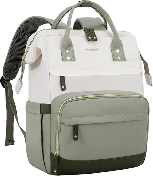 LOVEVOOK Laptop Backpack for Women, 15.6 Inch Work Business Backpacks Purse With Large Capacity, Waterproof Nurse Bag College Bookbag for School, Waterproof Casual Daypack for Travel