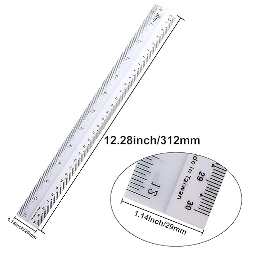 CertBuy 36 Pack Flexible Ruler 12 Inch, Plastic Clear Bendable Rulers, Unbreakable Clear Rulers- Shatterproof Bendy Straight Ruler for School Classroom, Home, or Office