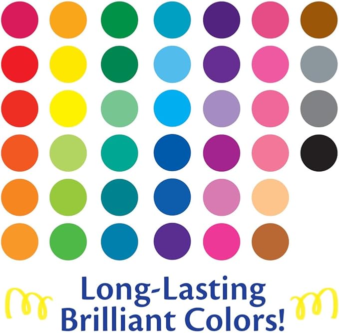 Crayola Ultra Clean Fine Line Washable Markers (40ct), Colored Markers for Kids, Fine Tip, Coloring Book Art Supplies, Gifts for Kids, Ages 3, 4, 5 (Pack of 10)