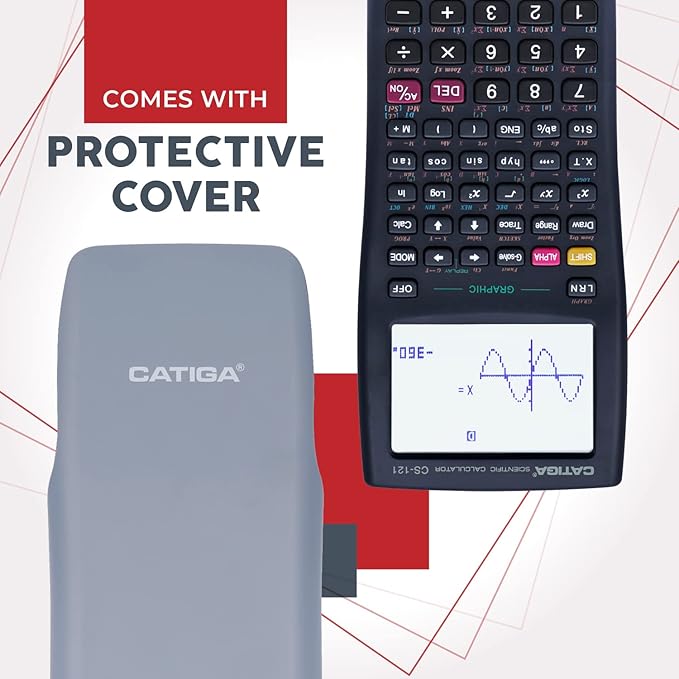 CATIGA Scientific Calculators with Graphic Functions, Graphing Calculators with Multiple Modes, Scientific Calculators for Students, High School or College Courses, 2Pack, CS-121