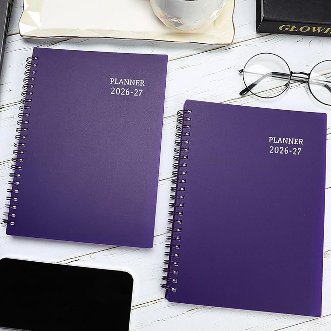 Planner 2026-2027 - July 2026 - June 2027, 2026-2027 Planner Weekly and Monthly, Academic Planner, Calendar Planner with Colorful Tabs, 6.25" × 8.3", Strong Twin-Wire Binding, Back Pocket, Holidays