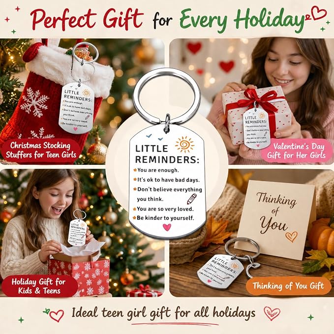 Back to Shcool Supplies for Teen Girls, School Supplies for High SCHOOL Student First Day of SCHOOL, College Dorm Room Essentials for Girls Proud of You Gift for Daughter Son Little Reminders Keychain