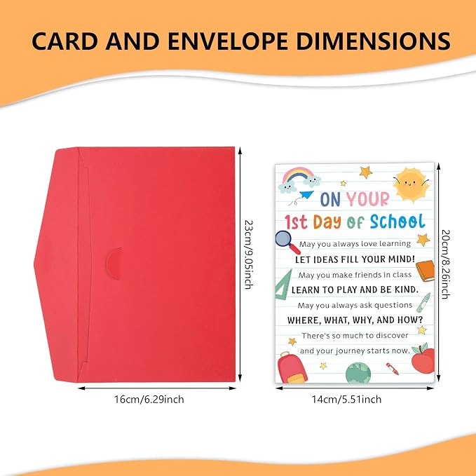 First Day of School Gifts Back to School Supplies for Kindergarten Students Stuff for Teen Girls Boys Kids Back to School Gifts for Daughter Son 1st Day of School Card Dorm Room Essentials Teacher