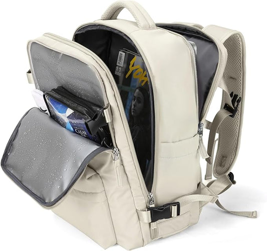 WONHOX Large Travel Backpack Carry on Flight Approved Laptop Work Business Backpack for Women Men Mochila de Viaje